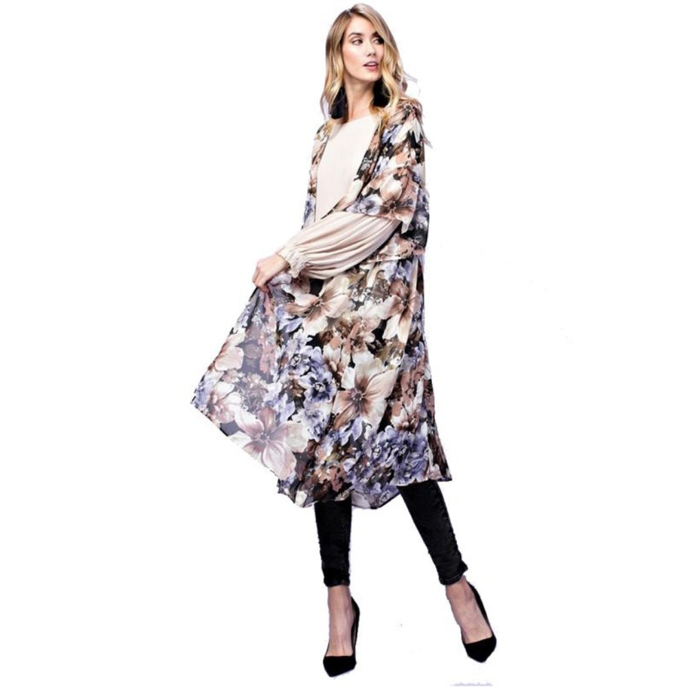 Catarina Kimono Maxi Floral Multi-color